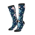 thumbnail image 2 of Fotbe Seahorses And Plants print Women's Men's Novelty Crew Socks Cotton Socks Knee High Socks for Walking,Running,Nurses,Pregnancy, 2 of 8
