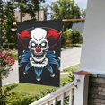 thumbnail image 4 of XMXY Skull Red Clown Joker Garden Flags Double Sided,Farmhouse Holiday Yard Outdoor Sign Decor Flag, 28"x40" inch, 4 of 7