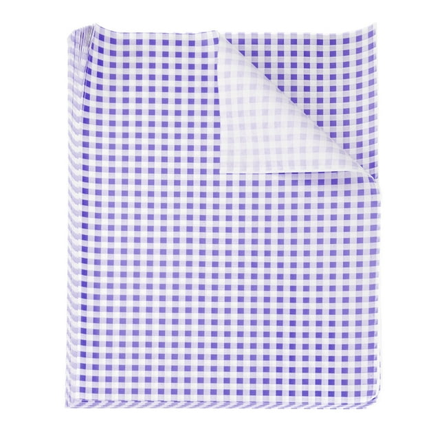Uxcell 30pcs Papel Encerado Cuadrado 14.96" x 14.96" para Envolver Alimentos, Púrpura