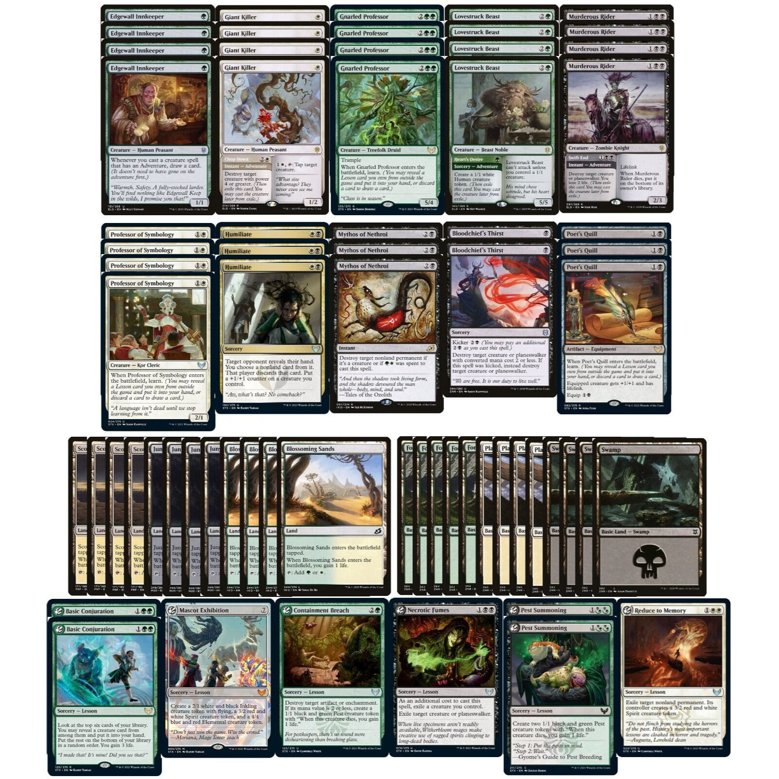 Magic Commander Magic The Gathering Elite Gruul Werewolf Deck - 60 Card  Red/Green Modern Legal Custom Built MTG Deck Gruul Werewolf Deck MTG
