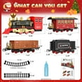 thumbnail image 5 of Train Set - Train Toys for Boys with Smokes,Lights and Sound,Toy Train Set for Under Christmas Tree,Toddler Model Trains for 3 4 5 6 7 8+ Years Old Kids Christmas Toys Gifts, 5 of 7