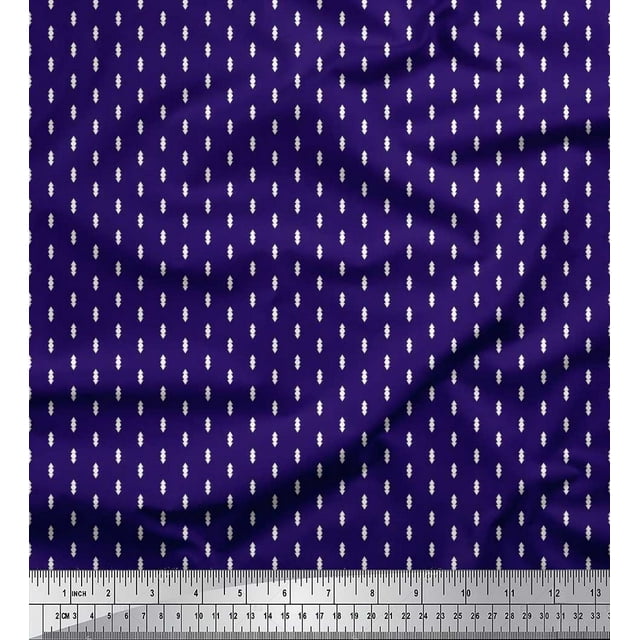 Soimoi Velvet Fabric Triangle Shirting Print Sewing Fabric Yard 58 Inch Wide