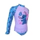 thumbnail image 3 of Traje de Baño para Niña Stitch Talla 12 Estampado Manga Larga 2 Piezas Multicolor, 3 of 4