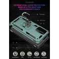 thumbnail image 6 of A52 5G Case, Samsung Galaxy A52 4G/5G Case [ Military Grade ] Shock-Absorption Bumper Cover Anti-Scratch Case with Ring Car Mount Kickstand for Samsung Galaxy A52 4G/5G - Teal, 6 of 12