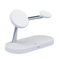 thumbnail image 1 of Cargador Inalámbrico Magnético 15W Dock Carga Rápida Para Airpods 2 / Pro Blanco Sunnimix reloj estación de carga, 1 of 8