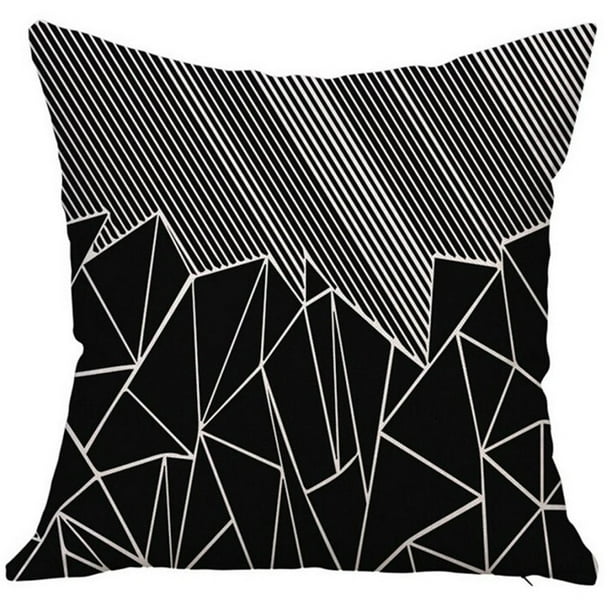 Fiudx Ofertas y liquidaciones Funda de almohada con cierre de cremallera oculta y decorativa J