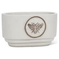 thumbnail image 1 of Gray Bee Crest Oval Planter, 1 of 1