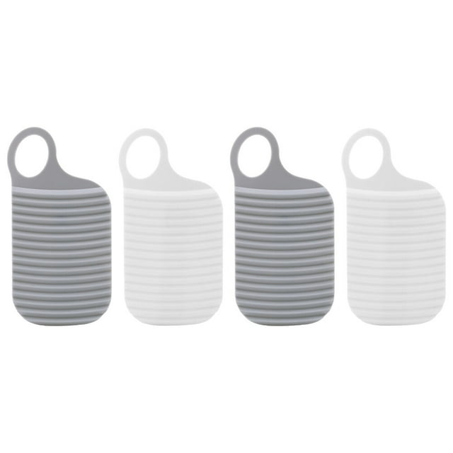 Minkissy 4Pcs Non-slip Washing Board White PE for Family Use