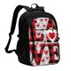 thumbnail image 1 of Fotbe Buffalo Plaid Love And Gnome Mochila con Estampado y Puerto USB para Hombre y Mujer, Mochila Antirrobo, Mochila de Viaje, Mochila Escolar, Mochila Universitaria, 1 of 7