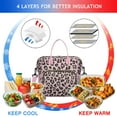 thumbnail image 4 of Aesthetic Leopard Insulated Food Storage Bag - Fashionable & Durable Lunch Tote for Men & Women, 4 of 6