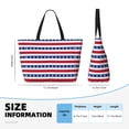 thumbnail image 4 of Disketp American Patriotic Stars And Stripes Bolsa de Playa de Gran Capacidad, Bolso Impermeable y a Prueba de Arena para Mujer, Ideal para Playa, Piscina y Natación, 4 of 7