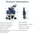 thumbnail image 2 of SKISOPGO Dog Stroller Pet Stroller Foldable Cat Stroller for Travel 4 Wheels Puppy Stroller, 2 of 11