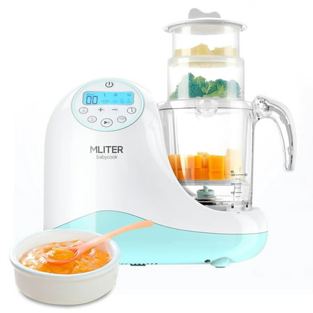 MLITER All in One Baby Food Maker with Steam Cooker, Blender, Chopper, Sterilizer & Warmer for Organic Food Cooking, Pureeing & Reheating - BPA Free Food Processor with 3 Baskets & LCD (Best Processor For Arma 3)