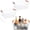 New-White3, variant on Wire Baskets with Handles Wire Storage Organizer Bin Baskets, Pantry, Closets, Bedrooms - Set of 2(Black)