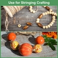 thumbnail image 6 of 200Pack 20mm Natural Wood Spacer Beads, 5mm Large Hole Unfinished Round Wooden Beads, 6 of 6