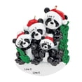 thumbnail image 4 of Personalized Family of 4 Panda Christmas Tree Ornament 2024 - Cute Animal Family Christmas Ornaments, 4 of 10