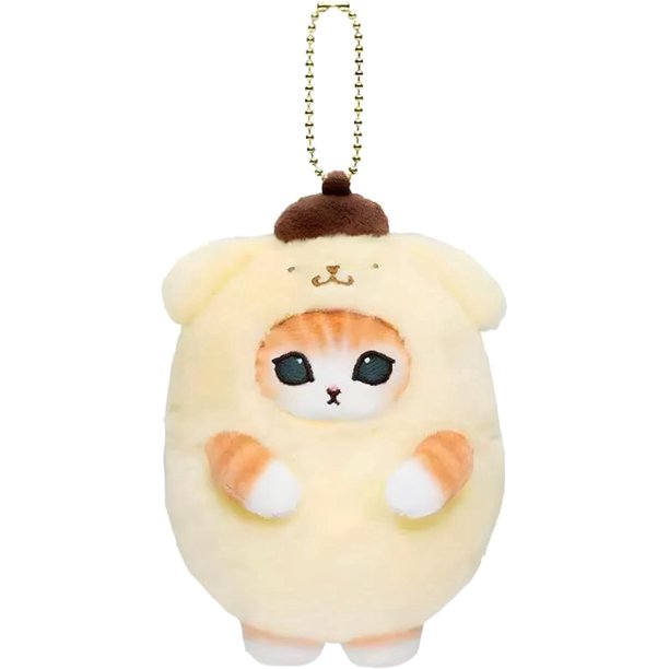Mofusand Llavero de peluche con diseño de gato, lindos animales de peluche, llavero, colgador de bolsas, elegante, día del niño, Navidad, regalo de celebración de Año Nuevo, muñeca Mofusand Hippers