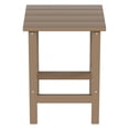 thumbnail image 4 of Polytrends  Laguna Hdpe All Weather Outdoor Patio Square Side Table Weathered Wood, 4 of 7
