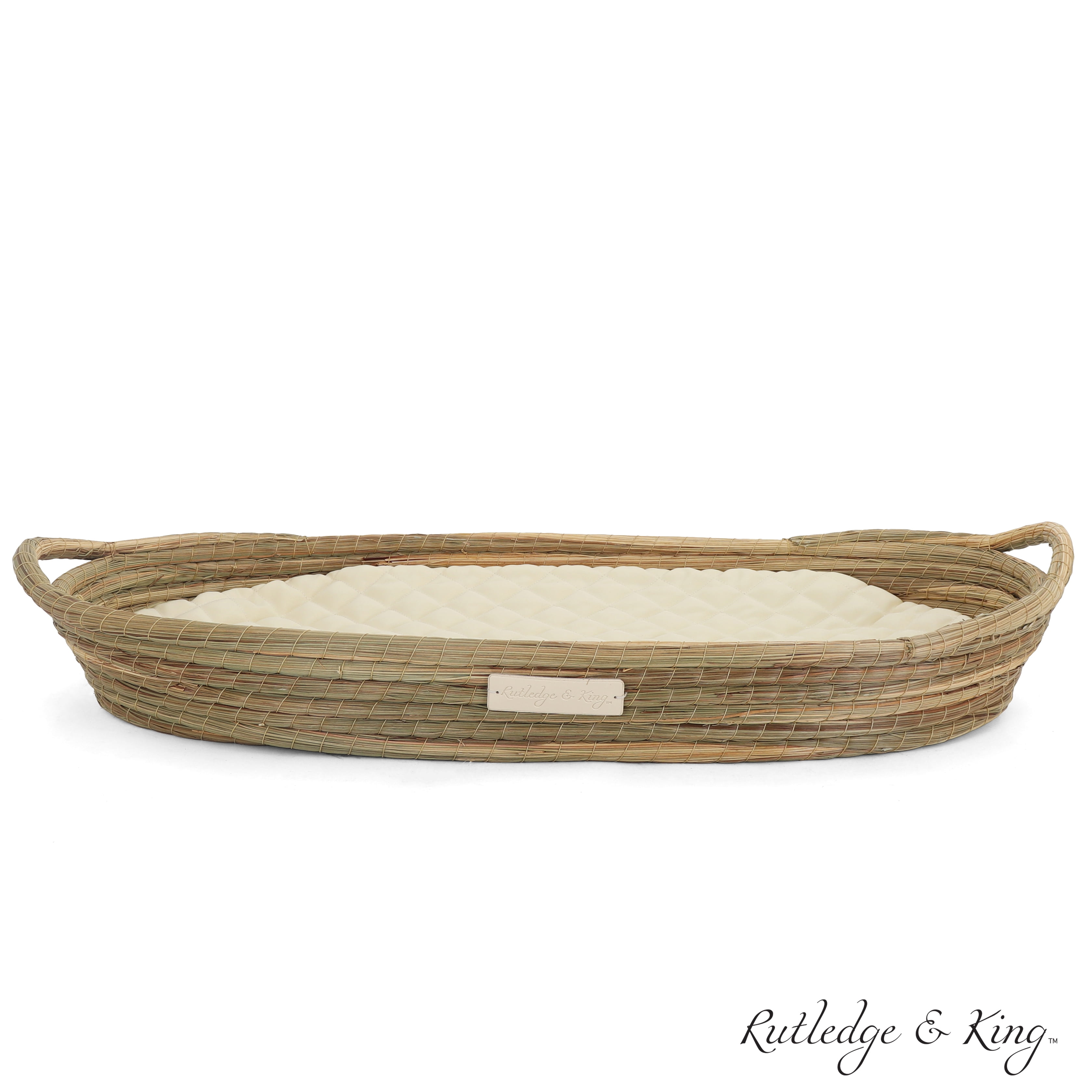 Rutledge & King Rattan Dog Bed - Pet Bed - Dog Beds & Furniture (Natural)
