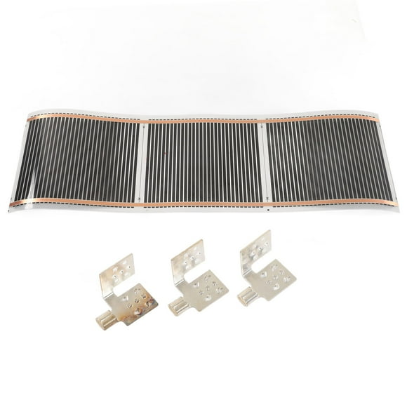 Floor Heating Mat Heat System Electric Radiant 220V Low Noise Large Size for Home 25x95cm / 9.84x37.4in