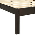 thumbnail image 5 of JERFIT Bed Frame with Headboard Wood Slat Support No Box Spring Needed Queen Espresso(OLD, 5 of 8