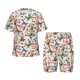 thumbnail image 1 of Balery Watercolor Floral With Butterflies Conjunto de Pijama Infantil de Manga Corta con Estampado – Ropa de Dormir de Algodón Suave-3X-Large, 1 of 6