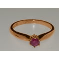thumbnail image 6 of LBG British Made 9k Rose Gold Natural Ruby Womens Engagement Ring - 33 size options - Size 9.5, 6 of 7