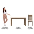 thumbnail image 4 of Juego de Comedor Madesa Cali Mesa Tapa Madera con 4 Sillas Marrón/Crema/Beige, 4 of 9