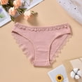thumbnail image 3 of Scyoekwg Women's Cotton Underwear Seamless Hipster Panties Solid Color Stretchy Comfort Ladies Underpants Mid Waisted Underwear Briefs(Pink,M), 3 of 3