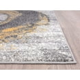 thumbnail image 4 of Abani Laguna Collection Painted Swirl 6' x 9' Grey Yellow Modern Area Rug, 4 of 5