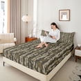 thumbnail image 4 of Castle Fairy Vintage Camouflage Twin Sheet Sets,Abstract Geometric Camo Bedding, 4 of 7