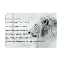 VIVACITE Prayer Mat Christian Gifts for Women Men Faith Religious Spiritual Gifts for Women Prayer Rug with Bible Verse Christian Decor Area Rug for Pray Scripture Deuteronomy 31:8, 24"X16"