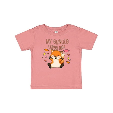 

Inktastic My Guncle Loves Me!- cute baby fox Gift Baby Boy or Baby Girl T-Shirt