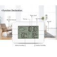 thumbnail image 4 of Moyic Estación meteorológica en el hogar Tamaño pequeño Digital Termómetro multifuncional Relojes Equipo Detector de habitación Decoración del hogar Blanco, 4 of 5