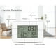 thumbnail image 4 of Bewildely Estación meteorológica, reloj profesional de temperatura para el hogar, termómetro Digital multifuncional, relojes, equipo, Detector Decoración del hogar Blanco, 4 of 4