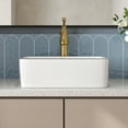 thumbnail image 4 of Liberty 16 in. Rectangular Ceramic Bathroom Vessel Sink Art Basin in White and Black Rim Faucet Not Included   DV-1V0317, 4 of 12