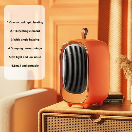 

Clearance Space Heater 1200W High-Speed Ceramic Heater with Turbine for Whole Room Heating Portable and Energy Saving