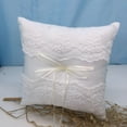 thumbnail image 3 of LLC Ivory Pearl Wedding Ring Lace Cushion, 20 cm, 3 of 4