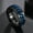 Black&Blue, variant on 5-Colors 8mm Silver/Gold/Black/Blue Spinner Chain Band Mens Steel Ring Size 7-12