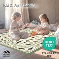 thumbnail image 4 of ODIKA 4'x6' Machine Washable Non-Slip Area Rug, Botanical Garden Insect Motif Design High Traffic Rug, Ivory, 280421, 4 of 5