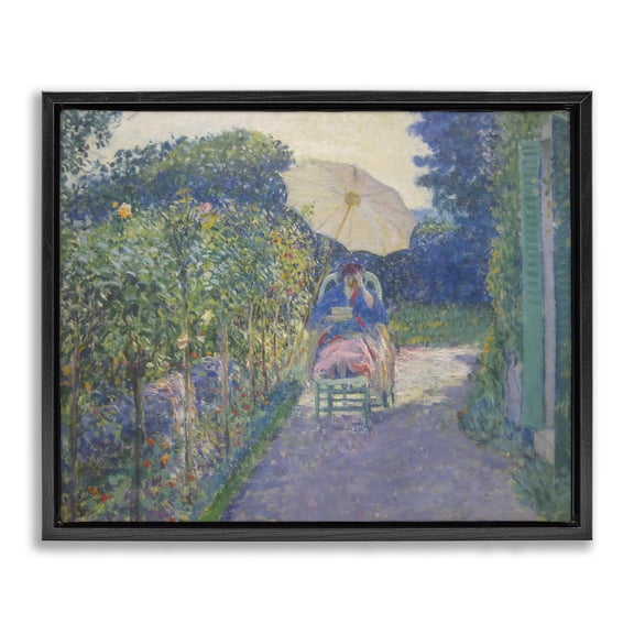 Stupell Industries Transitional Black Floating Frame Canvas Art, 21 x 17, by one1000paintings