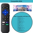 thumbnail image 3 of [2 Pack] Replacement for Roku-TV-Remote,Compatible for TCL Roku/Hisense Roku/Onn Roku/Sharp Roku Series Smart TVs (Not for Roku Stick and Box), 3 of 8