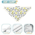 thumbnail image 6 of Dog Bandana 2 Pack,Yellow Lemon Fruit Slices White Pattern Bandanas for Dogs,Cat Bandana,Small/ Large Dog Bandana 2 Size,Dog Bandanas, 6 of 6