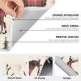 thumbnail image 6 of Yayeee Dish Drying Mat for Kitchen Counter 18" x 24" Microfiber Super Absorbent Coffee Decorative Pad, Plaid Deer, 6 of 9