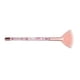 thumbnail image 1 of Brocha de maquillaje tipo abanico, brocha cosmética, duradera, cómoda y con agarre ergonómico. Rosa, 1 of 9