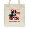 thumbnail image 2 of Republican Boston Terrier Making Woof Count Election 2024 Canvas Tote Bag Gentleman Dog Lover Gifts Reusable Shopping Grocery Bag - 01002, 2 of 5