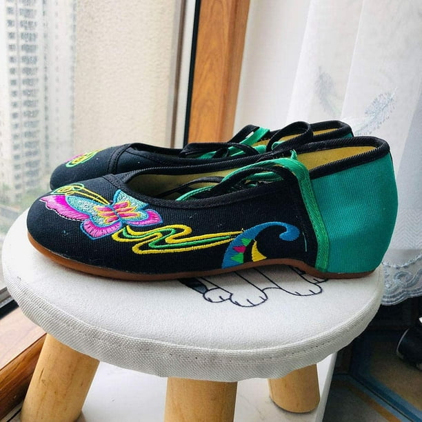 Fabric flat shop shoes