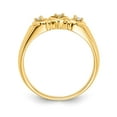 thumbnail image 2 of Solid 14k Yellow Gold Diamond heart Ring Band Size 7 (.045 cttw.), 2 of 4