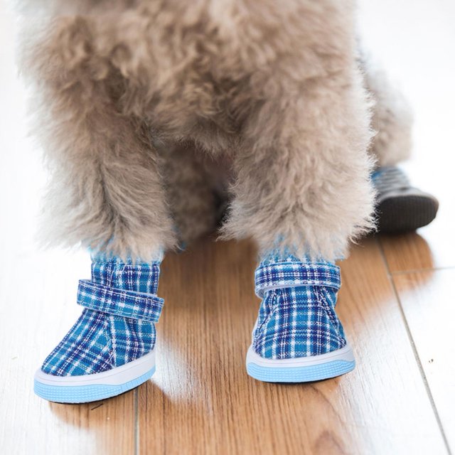 Zapatos Para Perros, Zapatos Azules Transpirables Para Mascotas, Mascotas Para Perros ANGGREK Pet Shoes