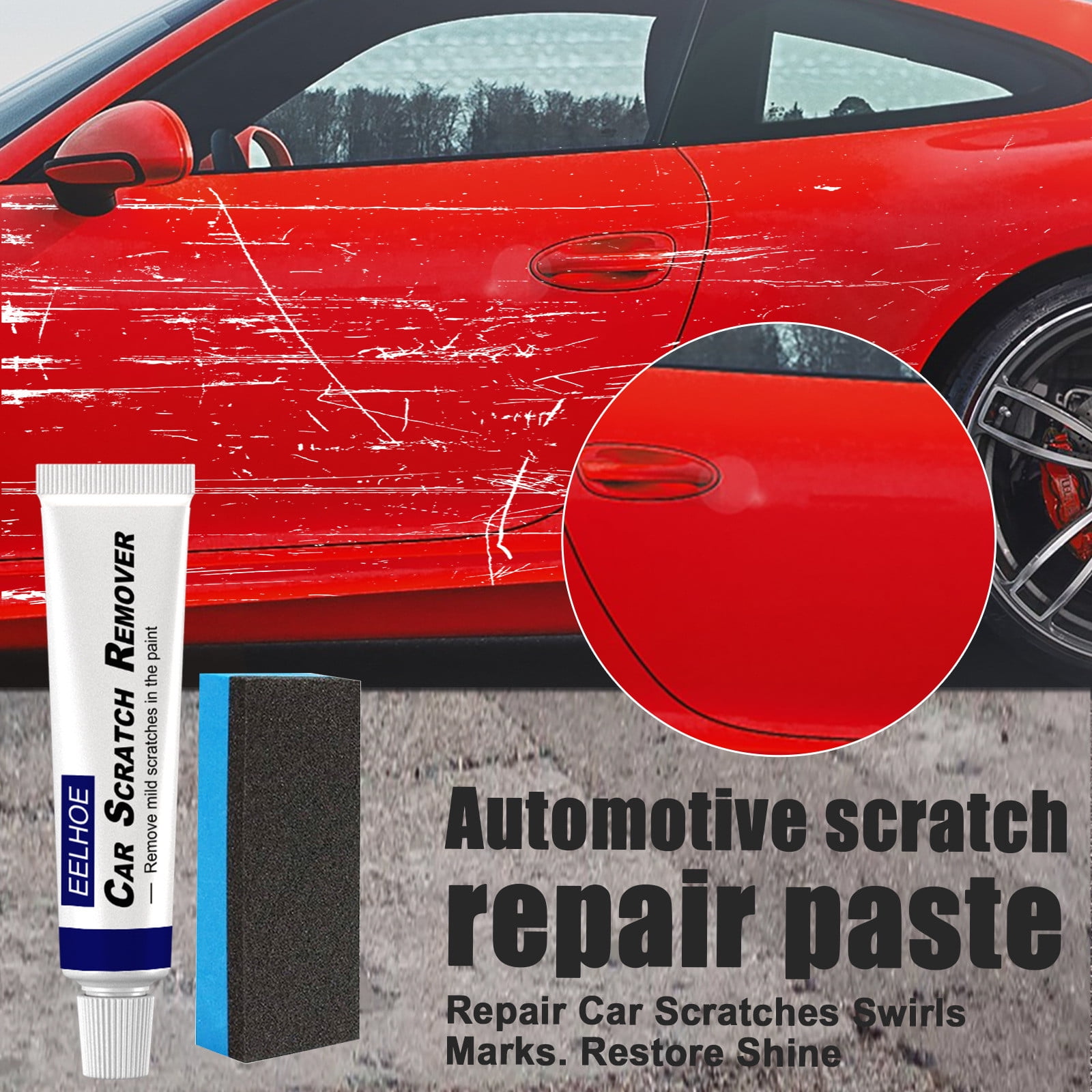 Travelwant 10Pcs/Set Car Scratch Remover Cloth, Magic Scratch Removal, Car Scratch Repair Kit for Repairing Car Scratches and Light Scratches Remover